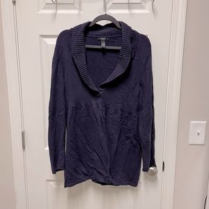 Purple Cardigan Sweater